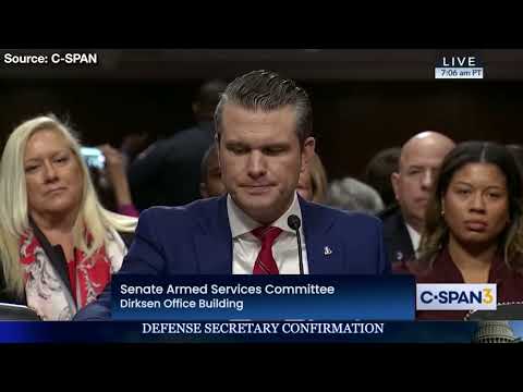 You are currently viewing Protester Yanked from Pete Hegseth Hearing by Capitol Police!