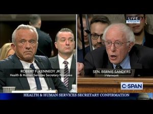 Read more about the article Bernie Sanders Goes Off Script at RFK Jr.’s Confirmation Hearing
