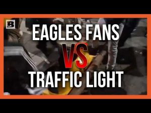 Read more about the article Eagles Fans Wreak Havoc, Trash Traffic Lights in Wild Super Bowl Bash!