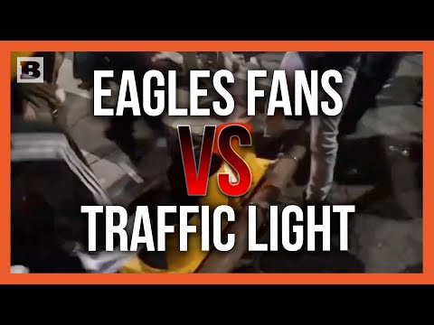 You are currently viewing Eagles Fans Wreak Havoc, Trash Traffic Lights in Wild Super Bowl Bash!