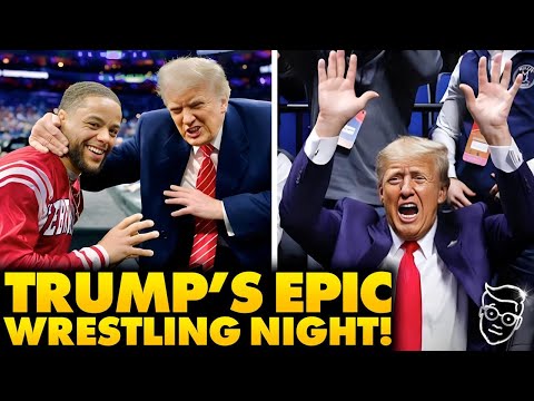 You are currently viewing Trump Steals the Show at NCAA Wrestling, 50,000 Cheer Loudly