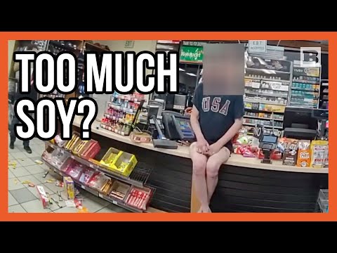 You are currently viewing Soy-Infused Chaos: Man in Shorts Charged After Trashing Store!