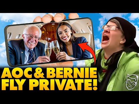 You are currently viewing Caught Red-Handed: AOC & Bernie Fly Private to ‘Fight the Rich’ Rally