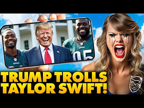 You are currently viewing Trump’s Crack at Taylor Swift Has Eagles Team in Stitches