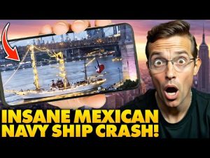 Read more about the article Mexican Navy Ship Crashes in NYC: Brooklyn Bridge in CHAOS
