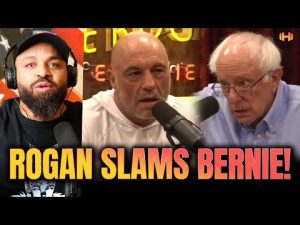 Read more about the article Bernie Sanders Cringes on Joe Rogan Podcast While Defending Democrats
