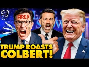 Read more about the article Trump Blasts Colbert, Drops Bombshell on Kimmel’s Future