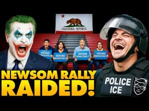 Read more about the article Trump’s ICE Raids Crash Newsom’s Rally—Meltdown Ensues