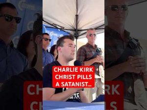 Read more about the article Charlie Kirk Schools Satanist with Powerful Christian Message