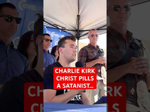 You are currently viewing Charlie Kirk Schools Satanist with Powerful Christian Message