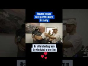 Read more about the article Miracle Moment: Father Stands to Hug Son After Hostage Release!