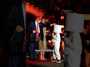Read more about the article Trump Puts Candy on Kids’ Heads Again at Halloween Bash